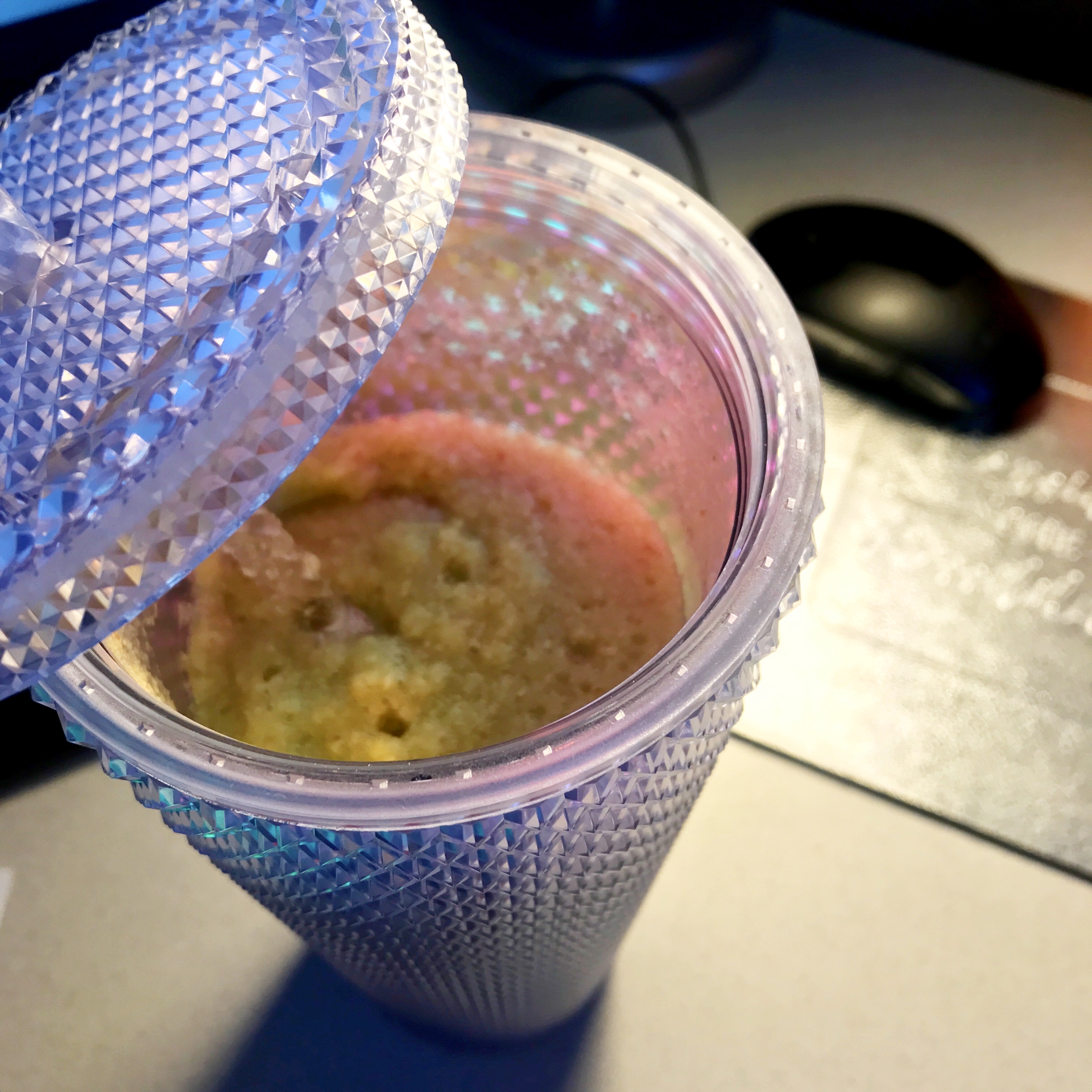 Celery, apple. Bananas green smoothie